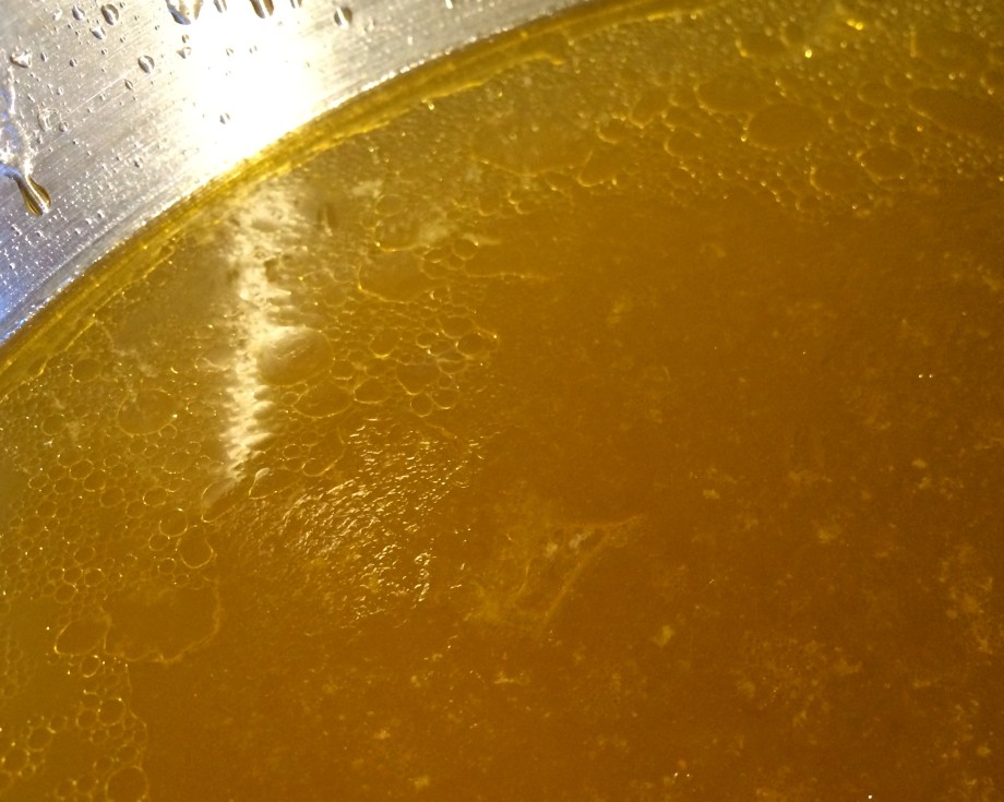 Cooked Chicken Stock
