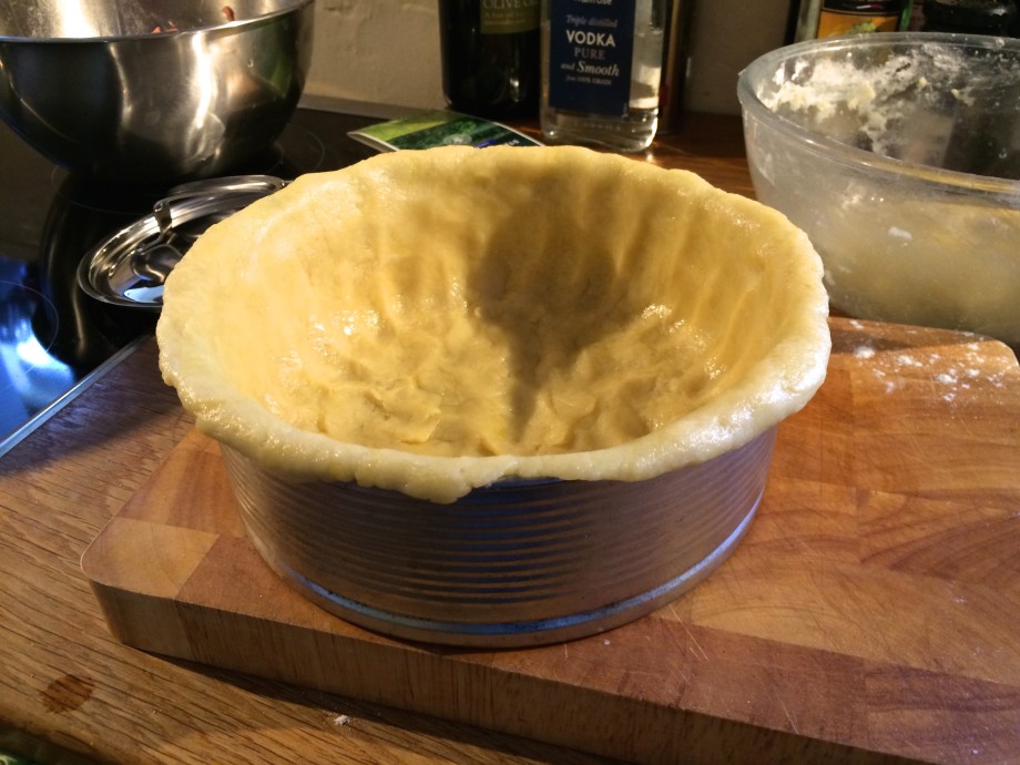 Pastry-lined Tin